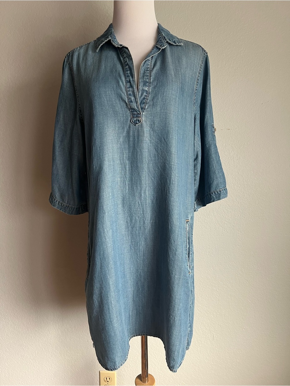 Cloth & Stone Chambray Dress, S